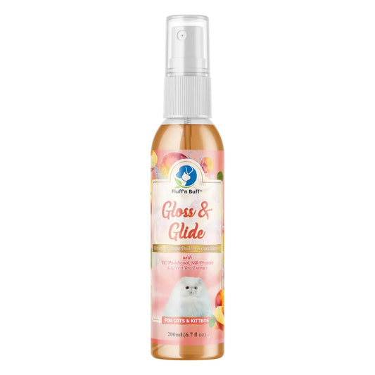 Fluff n Buff Gloss & Glide Spray Peach Scented