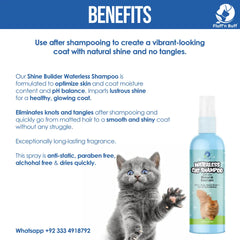 Fluff n Buff Waterless Shampoo For Cat & Kitten