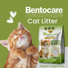 Bentocare Cat Litter  Scented Litter for Cats- Dust Free- Clumping Cat Litter - Apple Scented -Lavender Scented Cat Litter