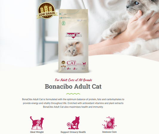 Bonacibo Adult Chicken Low Grain High Protein – Premium Nutrition for Adult Cats 2kg Premium Adult Pet Food