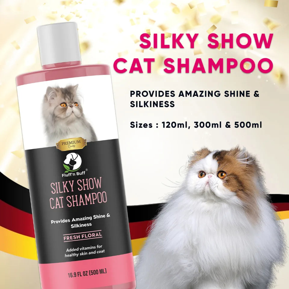 Fluff n Buff Silky Show Cat Shampoo