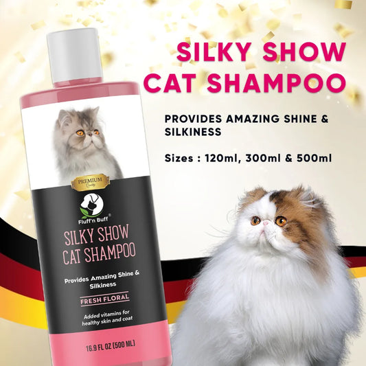 Fluff n Buff Silky Show Cat Shampoo