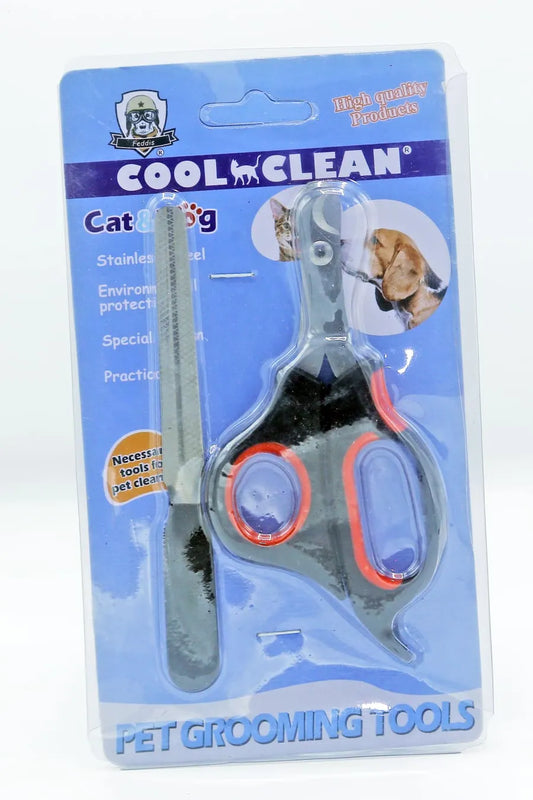 Stainless Steel Scissor Tool Nail Clipper Cutter With Filer for Cat & Dog