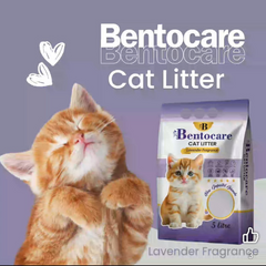 Bentocare Cat Litter  Scented Litter for Cats- Dust Free- Clumping Cat Litter - Apple Scented -Lavender Scented Cat Litter