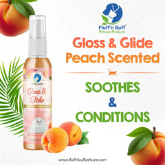 Fluff n Buff Gloss & Glide Spray Peach Scented