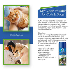 Fluff n Buff Dry Clean Powder for Cats & Dogs 225 G