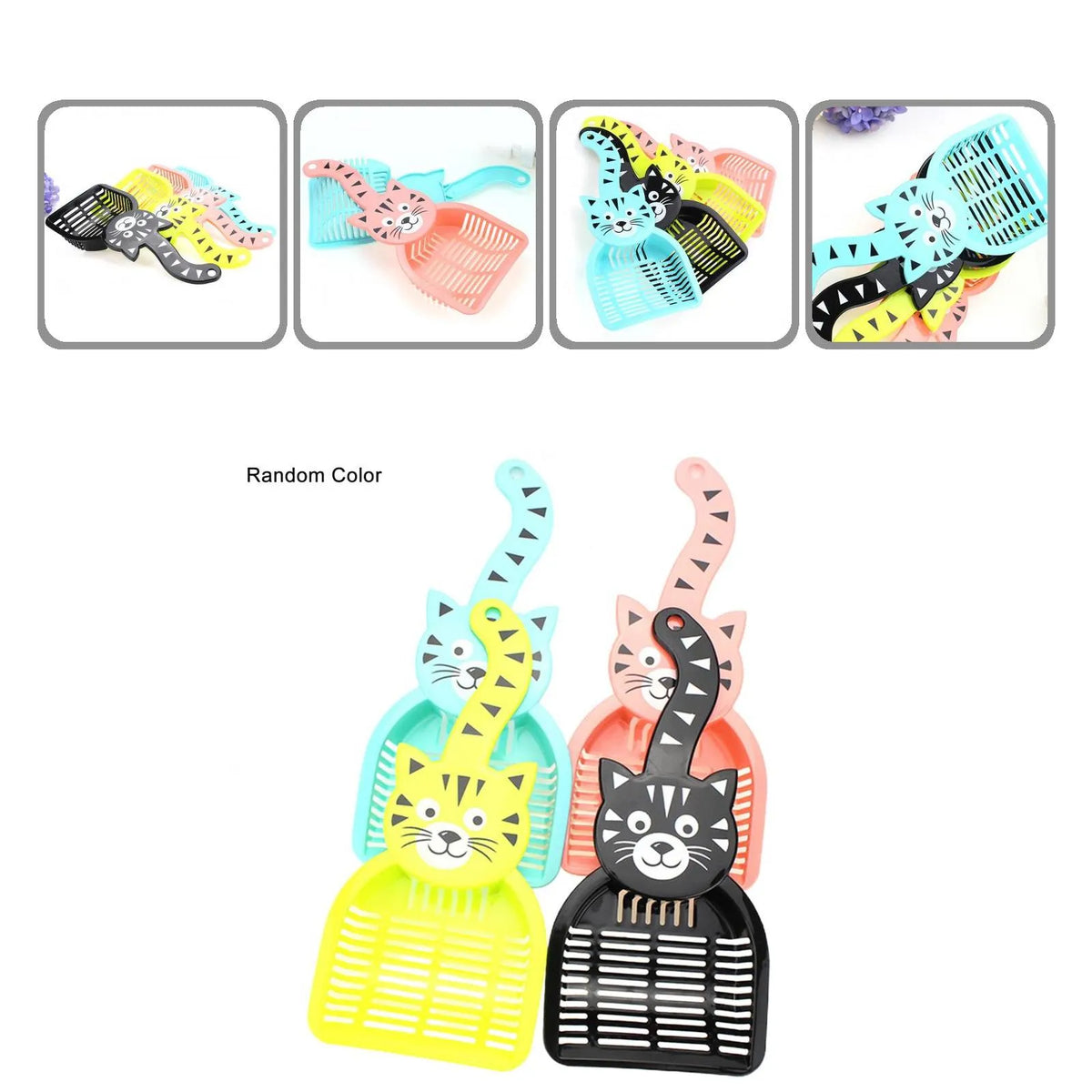 Pet Scoop Shovel Easy-cleaning Cartoon Design Pet Sand Scoop