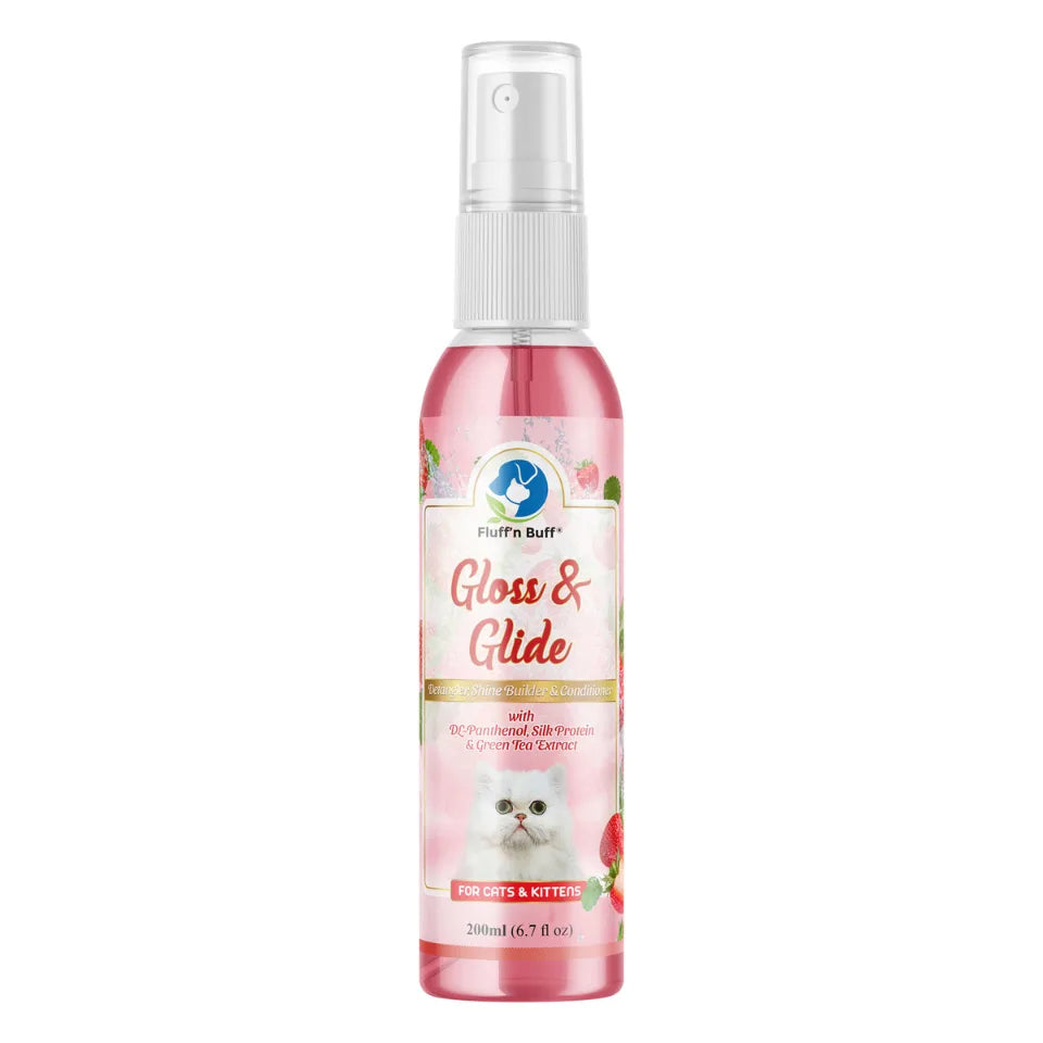 Fluff n Buff Gloss & Glide Spray Strawberry Scented