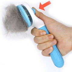Pet Cat Brush Dog Comb Hair Removes Pet Hair Comb Self Cleaning Slicker Brush