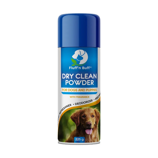 Fluff n Buff Dry Clean Powder for Dogs and Puppies 225G