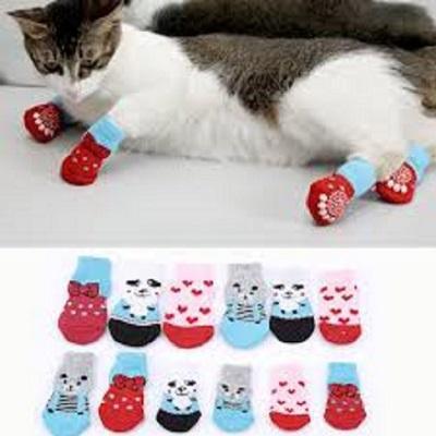 Pet Socks Soft Pure Cotton Dogs Cats - Small