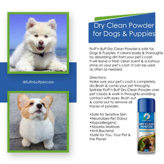 Fluff n Buff Dry Clean Powder for Dogs and Puppies 225G