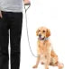 Metal Dog Leash, Chew Proof Dog Chain Leash Heavy Duty Sturdy Pet Dog Leash with Padded nylon