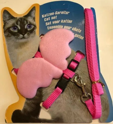 Cat Harness Butterfly Japanese Style Pet Chest Strap Supplies Harnesses for Kitten Cat Rabbit Ferret Dog