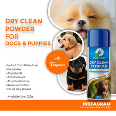 Fluff n Buff Dry Clean Powder for Dogs and Puppies 225G