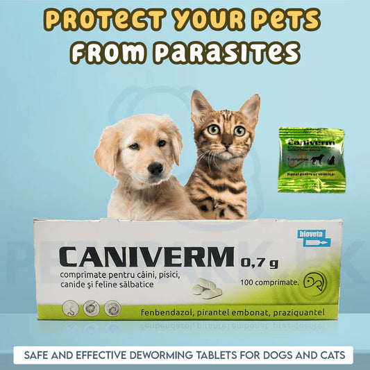 Caniverm Deworming Tablet For Cats & Dogs