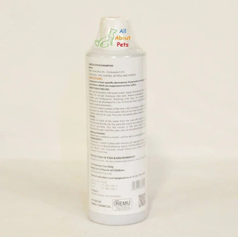 Remu Sulfur Plus Shampoo for Dogs, Cats & Horses 120ML