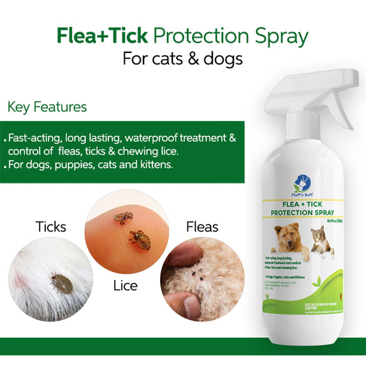 Fluff n Buff Flea+Tick Protection Spray