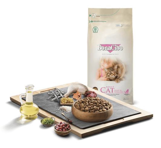 Bonacibo Adult Cat Light & Sterilised Premium Cat Food 2 Kg