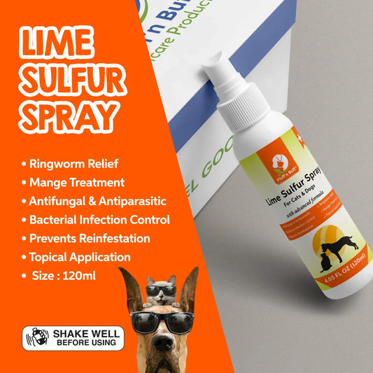 Fluff n Buff Lime Sulfur Spray 120Ml