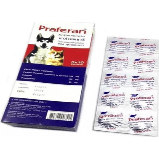 Praferan Deworming for Cats and Dogs (01 Tablet)