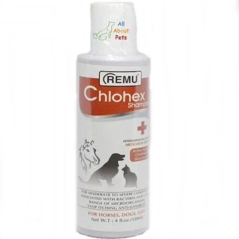 Remu Chlohex Shampoo For Cats & Dogs 120ML