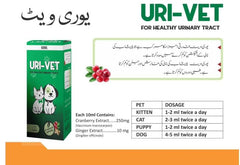URI-VET Syrup For Pets-For Healthy Urinary tract in Cats & Dogs