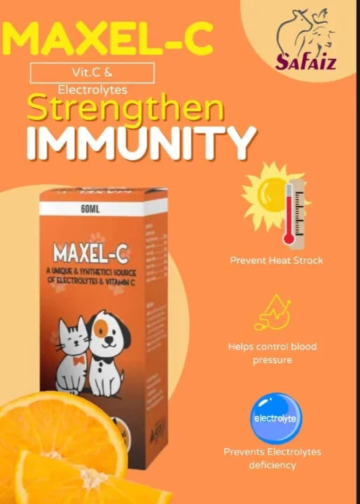 Maxel-C Syrup For Pets 60ml-immunity booster