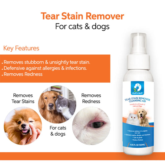Fluff n Buff Tear Stain Remover 120 Ml
