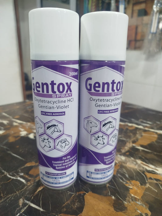 Gentox Spray – Powerful Wound Care for Pets & Birds (200ml)