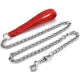 Metal Dog Leash, Chew Proof Dog Chain Leash Heavy Duty Sturdy Pet Dog Leash with Padded nylon