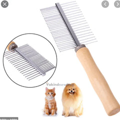 Pet Grooming Comb Stainless Steel Pet Comb Grooming Comb Double Sided Pet Comb Random Color