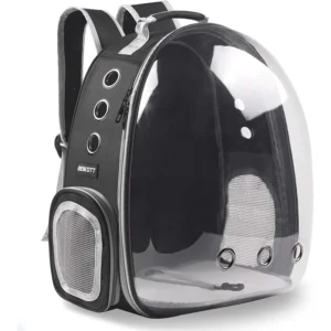 CAT BAG WITH WINDOW TRANSPARENT